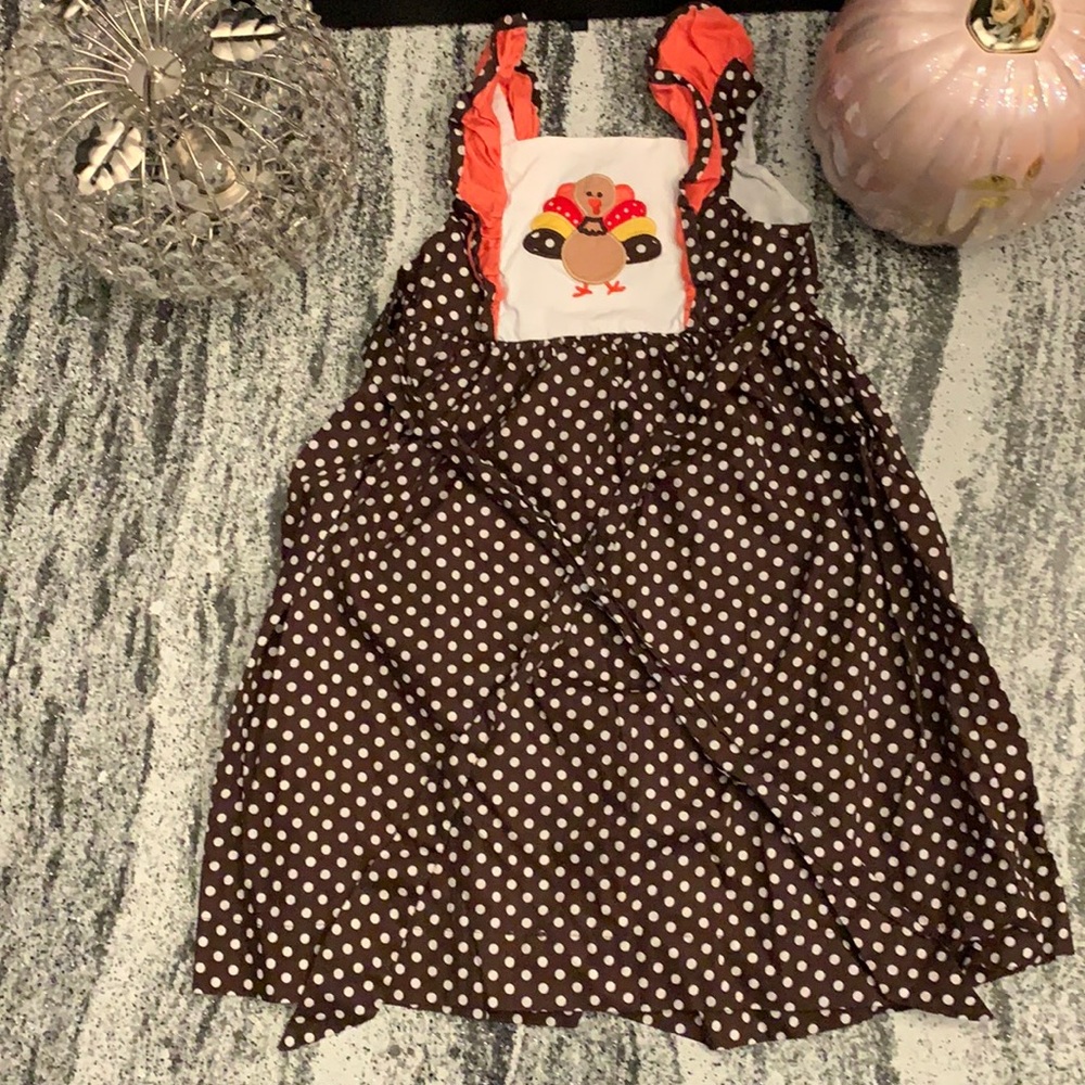 Girls Sunshine swing turkey 🦃 dress SZ 6